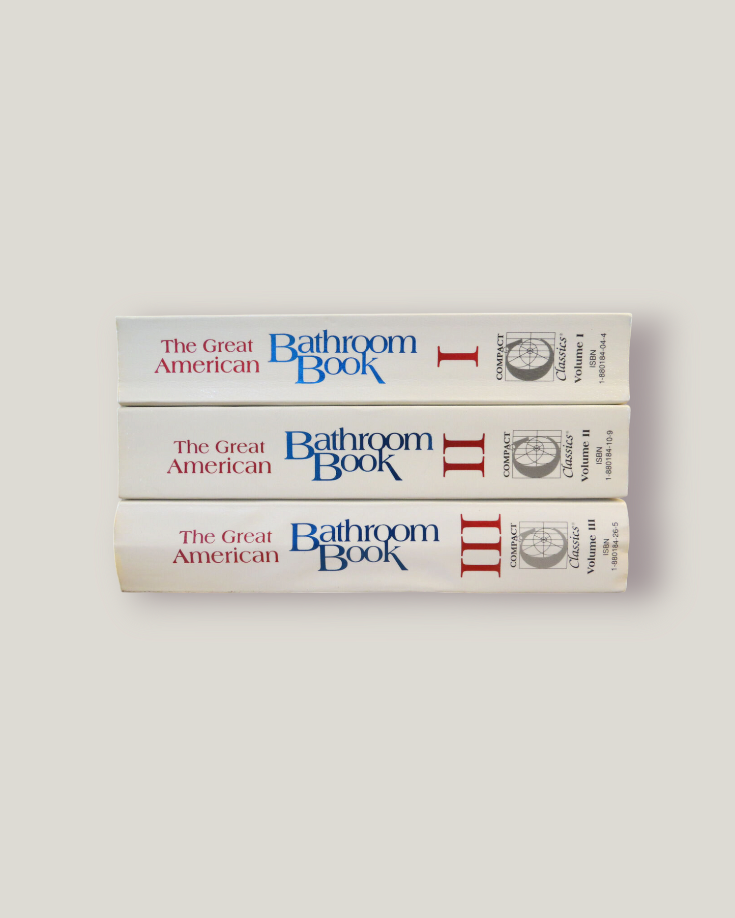 The Great American Bathroom Book, Volumes I, II & III, Set