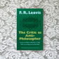 The Critic as Anti-Philosopher