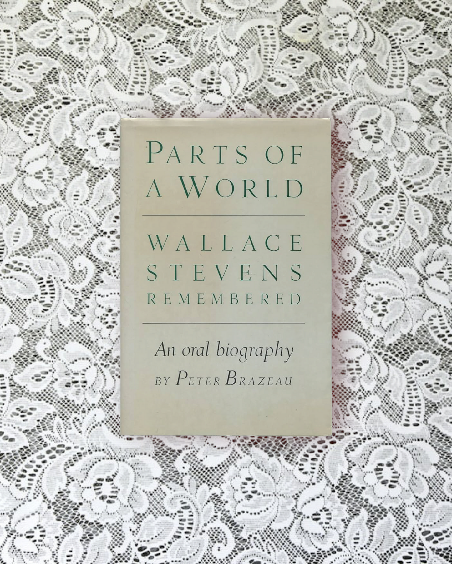 Parts of a world: Wallace Stevens remembered by Peter Brazeau. An oral biography