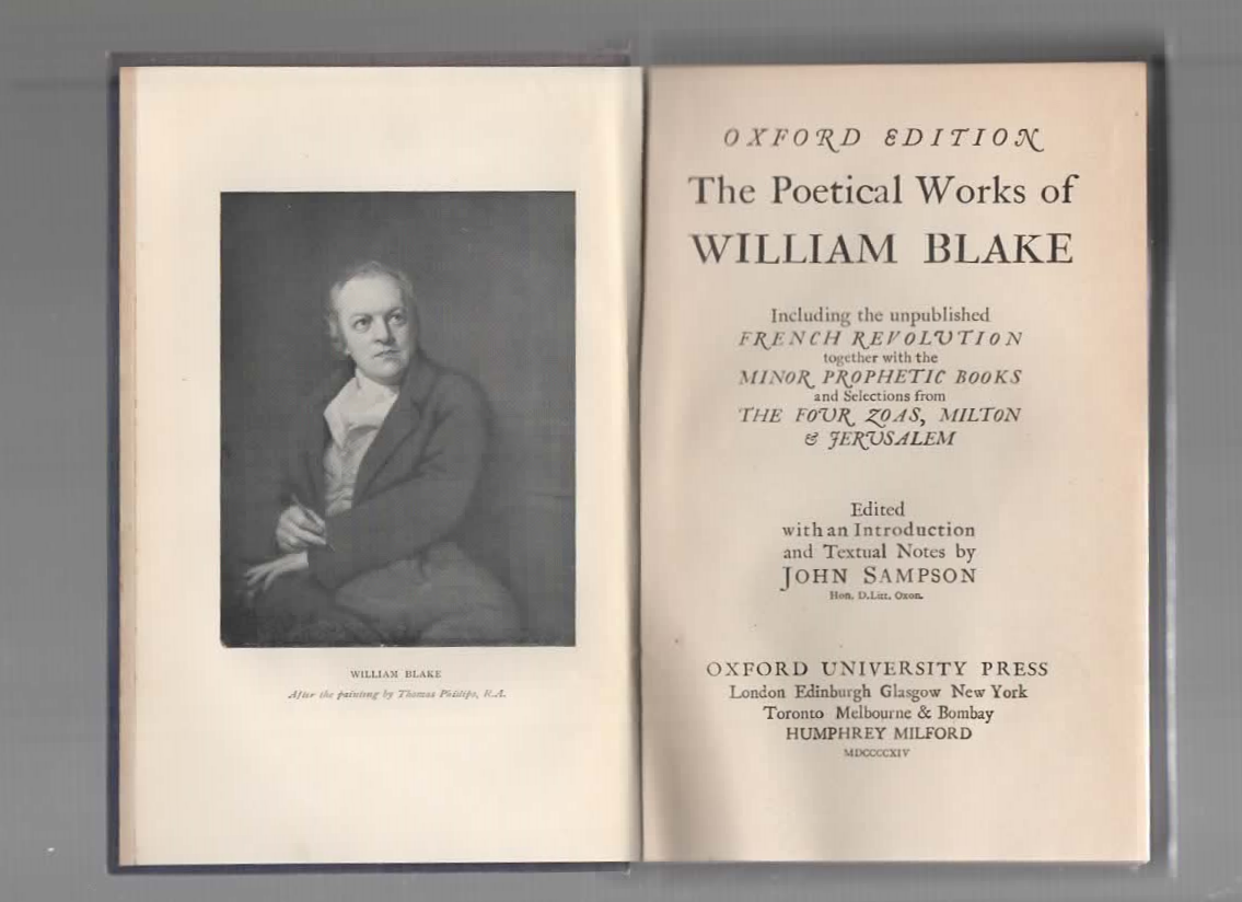 The poetical works of William Blake